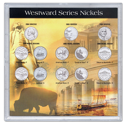 2006 Westward series nickel holder, 13 coin slots