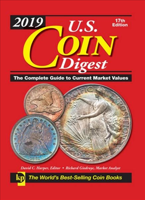 2019 U.S. Coin Digest, paperback, 320 pages