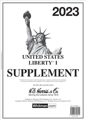 2023 U.S. Liberty stamp annual supplement pages