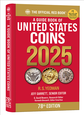 2025 Red Book handbook of U.S. coins, hidden spiral binding.
