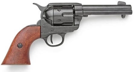 1873 SAA 'Six-Shooter', black with wood grips