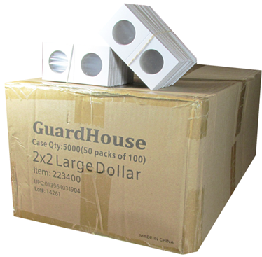 Guardhouse 2x2 paper flips for large dollar coins.