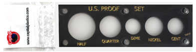 U.S. Proof Set coin holder, black