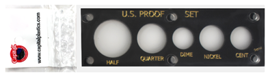 U.S. coin proof set holder, black