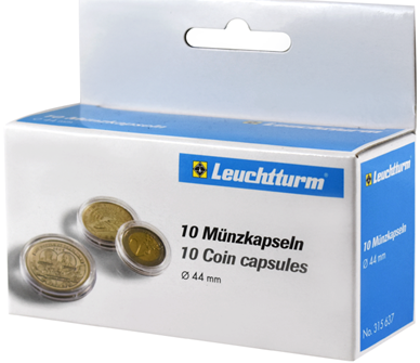 44mm to 50mm coin capsules, 10per pack
