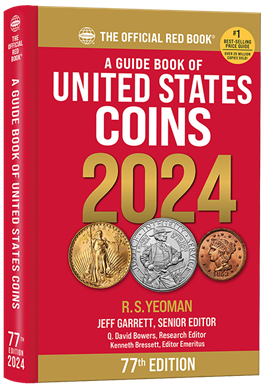 2024 Red Book handbook of US coins, hidden spiral binding.