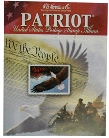 Patriot stamp album, color.