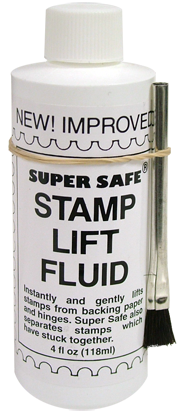 Super Safe stamp lift fluid, 4 oz. bottle.