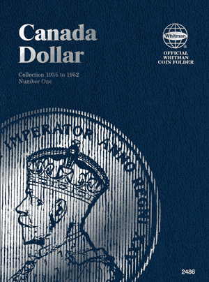 Canadian Dollar coin collecting folder Vol. 1, 1935-1952