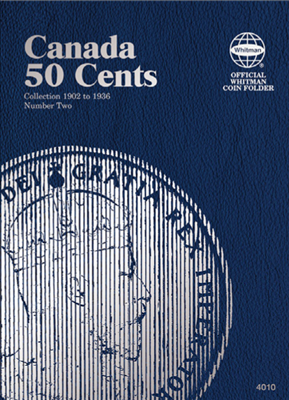 Canada Half Dollar coin collecting folder Vol. 2, 1902-1936
