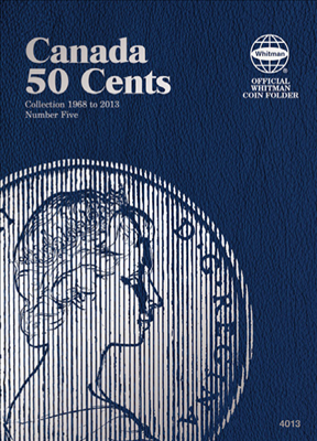 Canadian Half Dollar coin collecting folder Vol. 5, 1968-2013