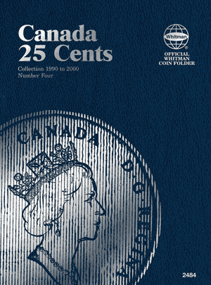 Canadian Quarter coin collecting folder Vol. 4, 1990-2000.