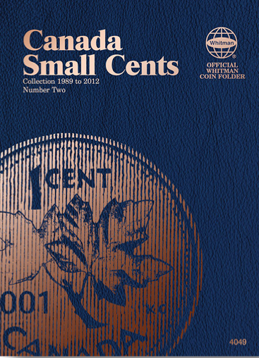 Canadian Small Cents coin folder Volume 2, 1989-2012