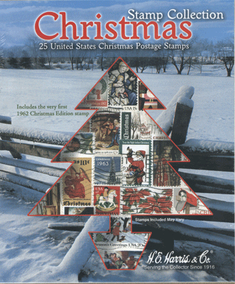 U.S. Christmas stamp collection packet.
