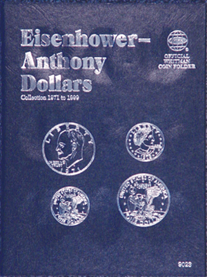 Eisenhower/Susan B Anthony Dollar Coin collecting folder