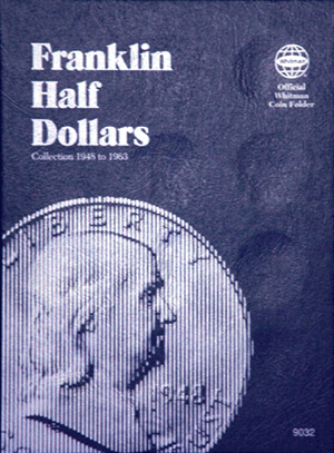 U.S. Franklin Half Dollar coin folder, 1948-1963