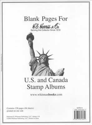 Blank pages for Liberty Stamp Album supplements..