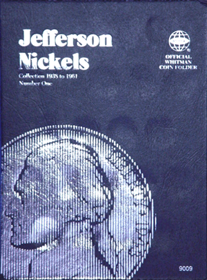Jefferson Nickel coin folder, Vol. 1, 1938-1961