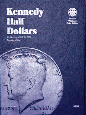 U.S. Kennedy Half Dollar coin folder, Vol. 1, 1964-1985