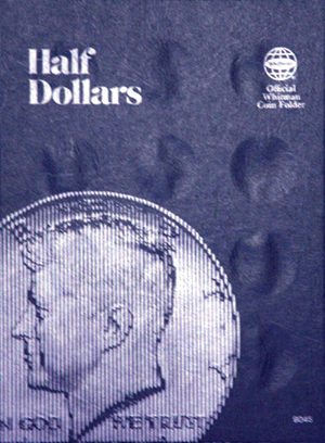 U.S. Kennedy Half Dollar coin folder, undated