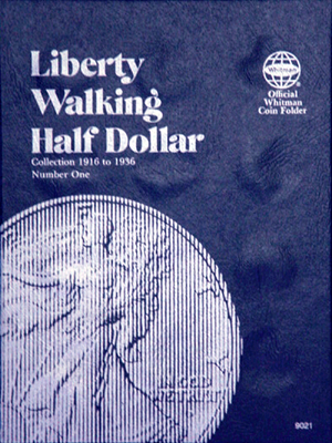 U.S. Walking Liberty Half Dollar coin folder, Vol. 1913-1936