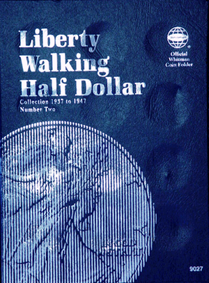 U.S. Liberty Walking Half Dollar coin folder, Vol. 2, 1937-1947