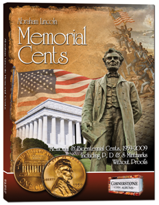 Lincoln Memorial Cents color coin collector's album