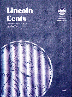 Lincoln Cents collecting folder Vol. 2, 1941-1974