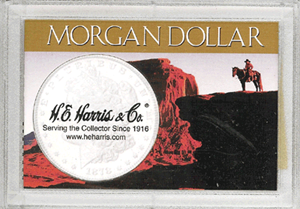 U.S. Morgan Silver Dollar frosty case for single coin.