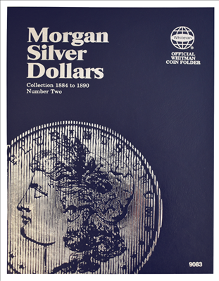 Whitman Morgan Silver Dollar cion folder, Vol. 2, 1884-1890