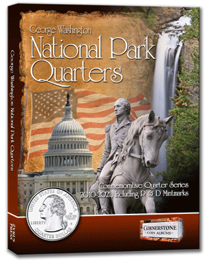National Park Quarters color coin collector's album.