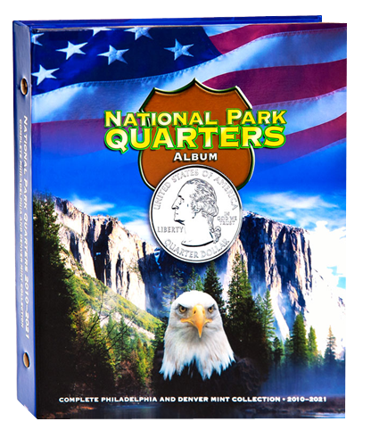 Narional Park Quarter full color coin collecting album