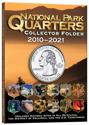 National Park quarters coin-collecting folder, single mint