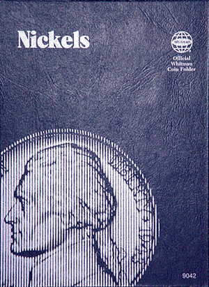 Jefferson Nickel coin folder, undated