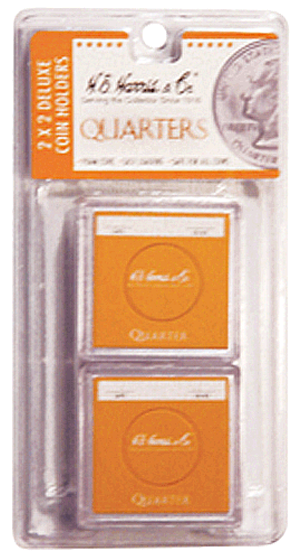 Orange quarter coin snaplock cases
