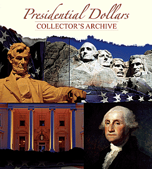 Presidential dollar coin 2007-2016 collector's archive folder