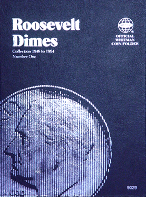 Roosevelt dime coin collecting folder Vol. 1, 1946-1964.