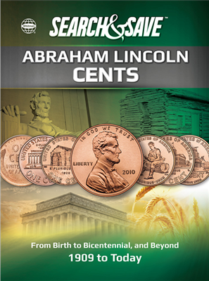 Search & Save Lincoln cent coin collecting album.