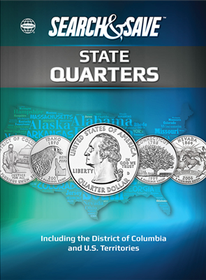 Search & Save coin collecting album for State Quarters.