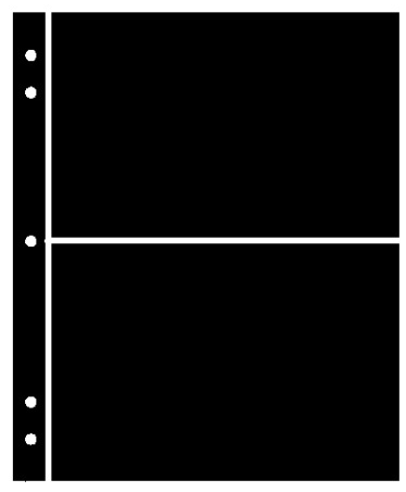 2-Row Stock sheets, 126mm, black