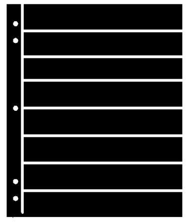 Super Safe 8-row stock sheet, 29mm rows, in black.