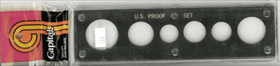 U.S. Proof Set holder, small dollar, in black